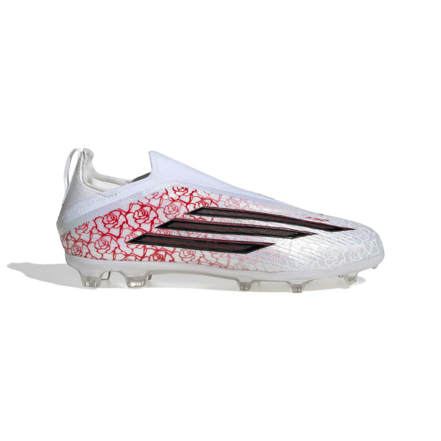 adidas F50 Lamine Yamal junior LaceLess Elite FG blanc rouge