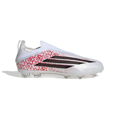 adidas F50 Lamine Yamal junior LaceLess Elite FG blanc rouge