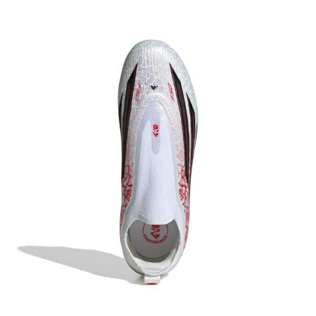 adidas F50 Lamine Yamal junior LaceLess Elite FG blanc rouge
