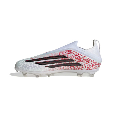 adidas F50 Lamine Yamal junior LaceLess Elite FG blanc rouge