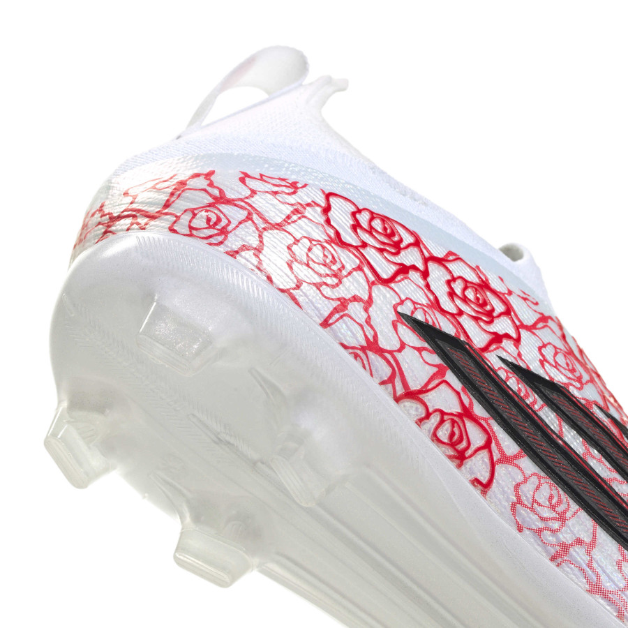 adidas F50 Lamine Yamal junior LaceLess Elite FG blanc rouge