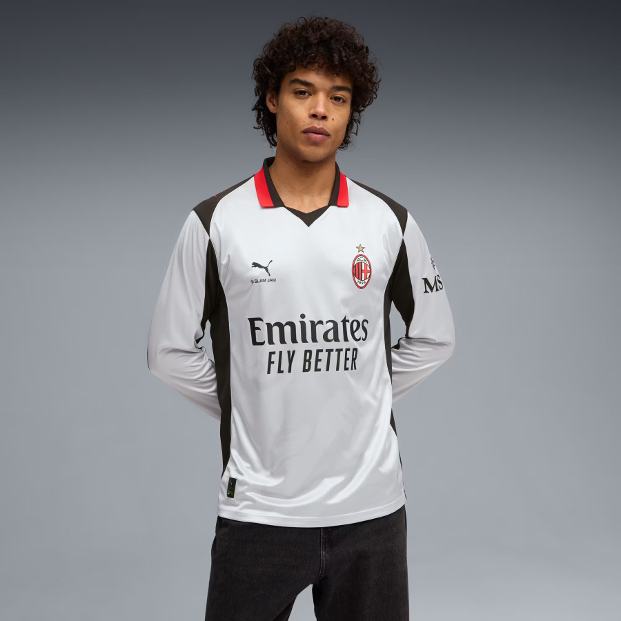 Maillot manches longues Milan AC X Slam Jam gris 2025/26