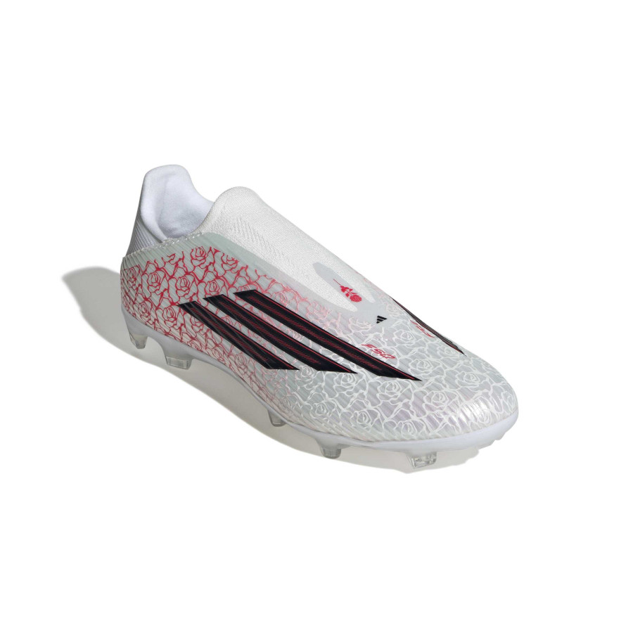 adidas F50 Lamine Yamal LaceLess League FG/MG blanc rouge