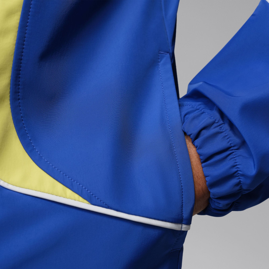 Veste survêtement Brésil Anthem bleu jaune