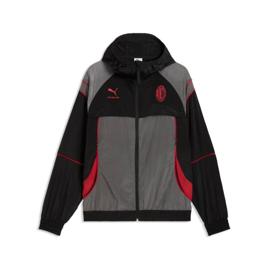 Veste survêtement Milan AC x Slam Jam noir rouge