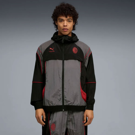 Veste survêtement Milan AC x Slam Jam noir rouge
