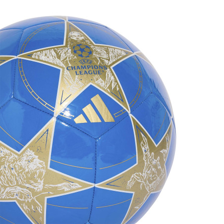 Ballon entraînement adidas Ligue des Champions bleu or 2025/26