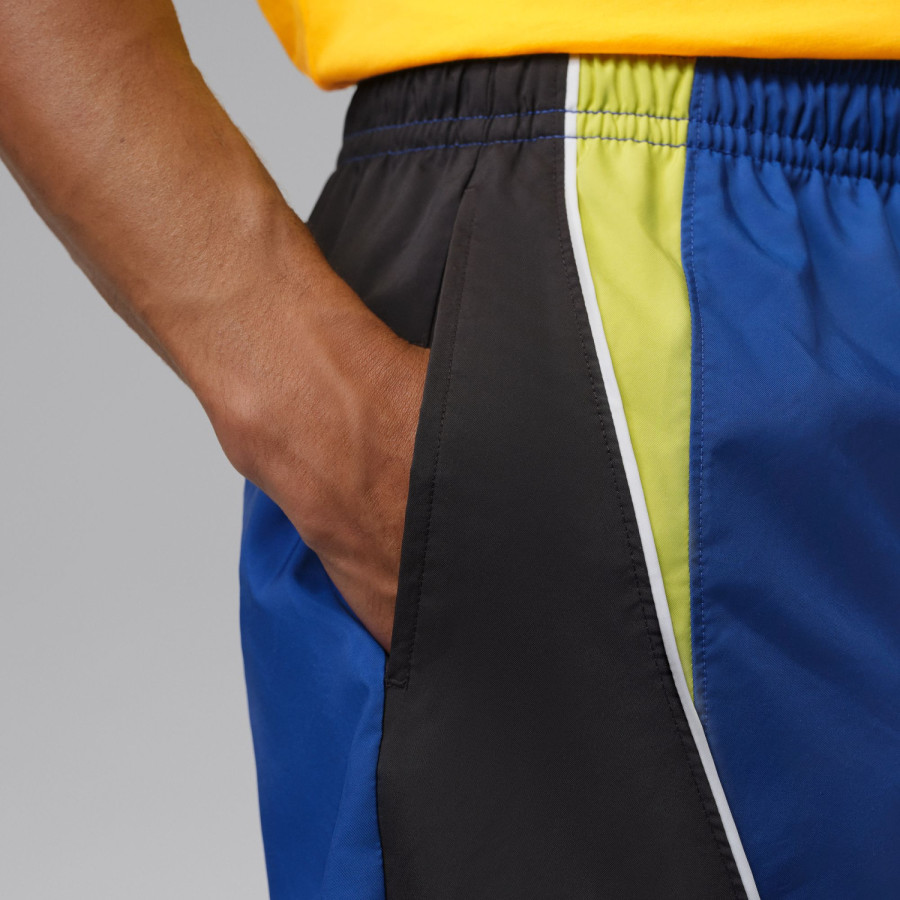 Short Lifestyle Brésil bleu jaune