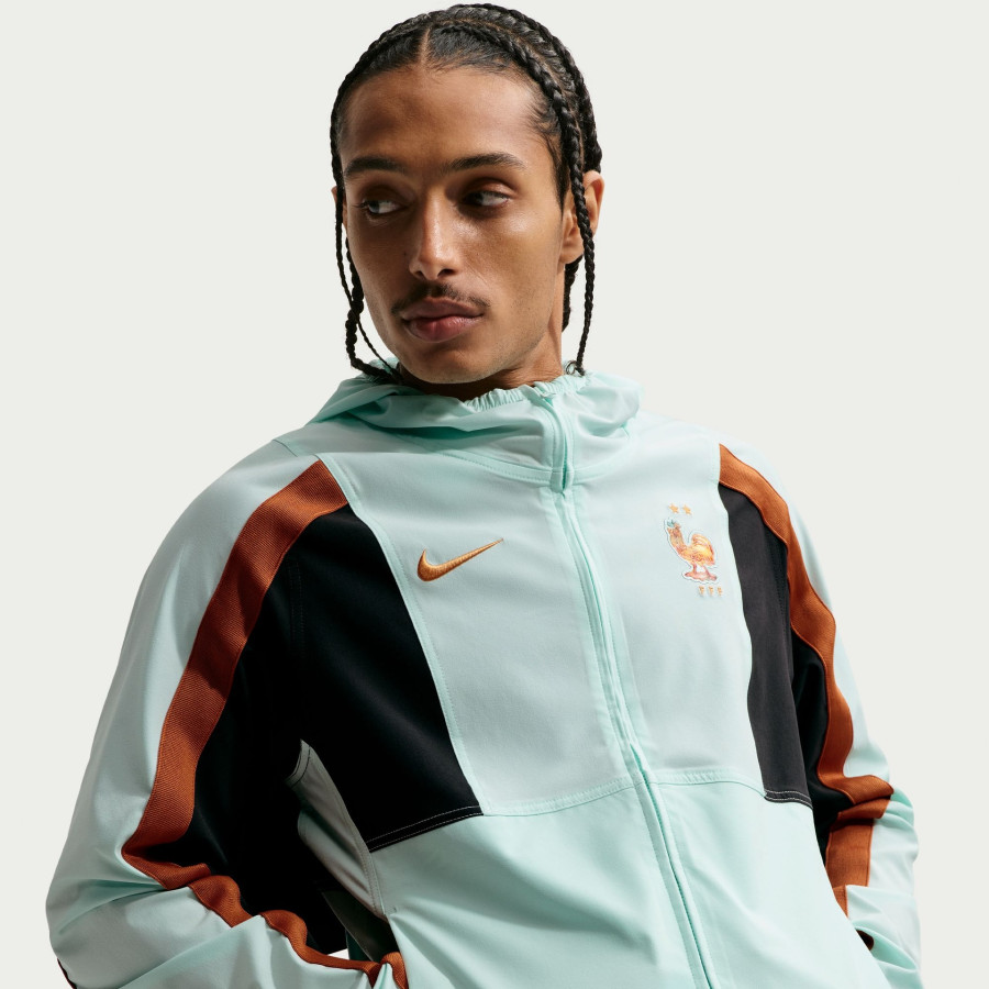 Veste survêtement Equipe de France Energy woven bleu noir
