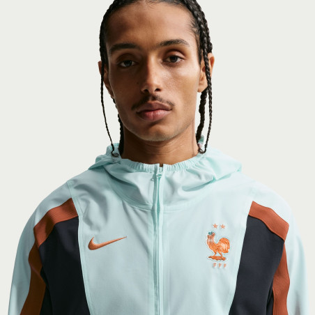 Veste survêtement Equipe de France Energy woven bleu noir