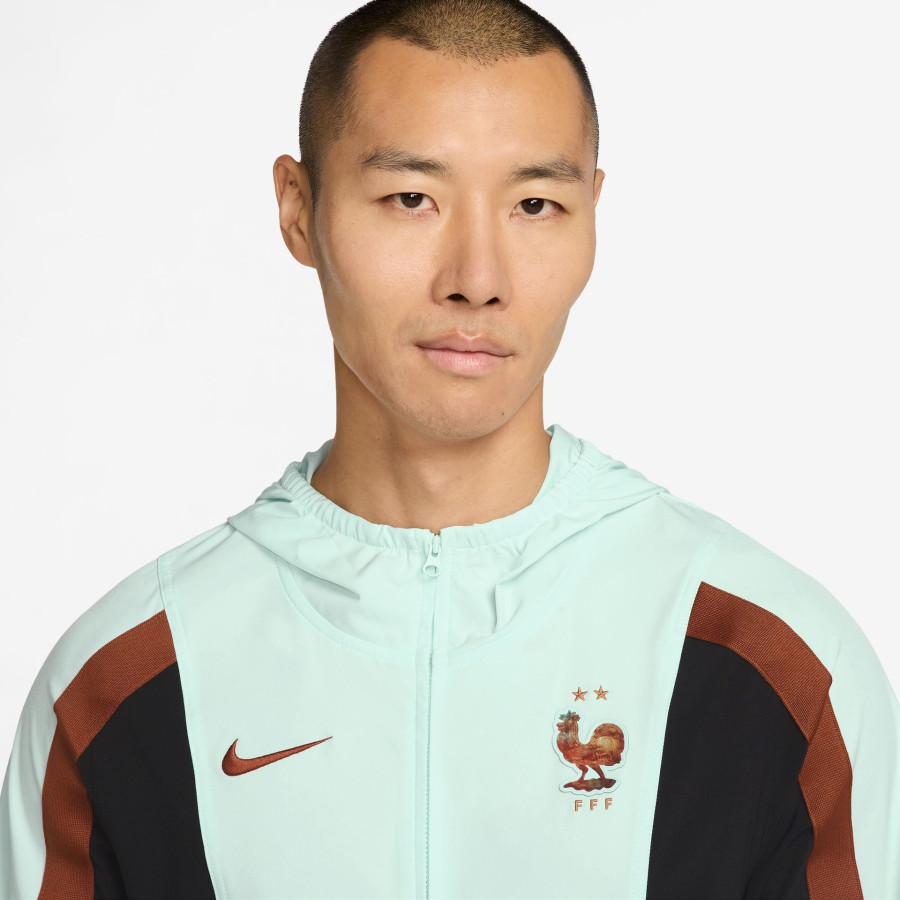 Veste survêtement Equipe de France Energy woven bleu noir