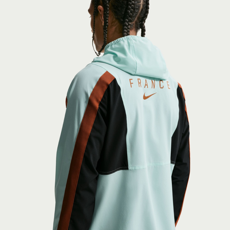 Veste survêtement Equipe de France Energy woven bleu noir