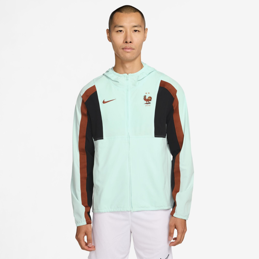 Veste survêtement Equipe de France Energy woven bleu noir