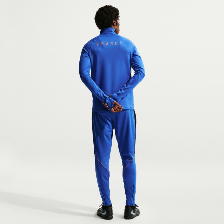 Sweat zippé Equipe de France Strike bleu