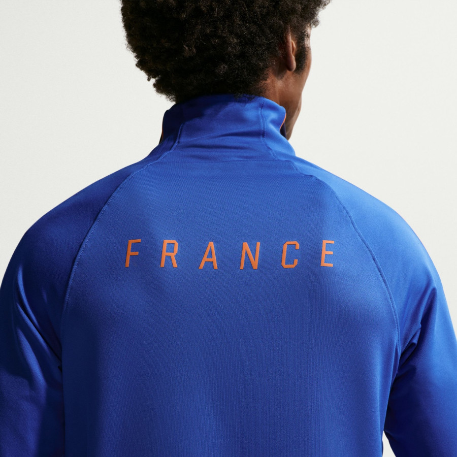 Sweat zippé Equipe de France Strike bleu