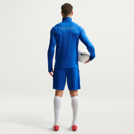 Short entraînement Equipe de France strike bleu