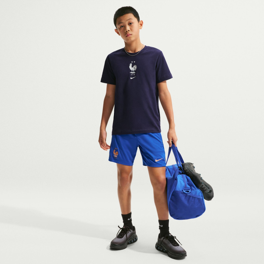 Short entraînement junior Equipe de France strike bleu