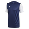 Maillot entraînement adidas Estro19 bleu blanc