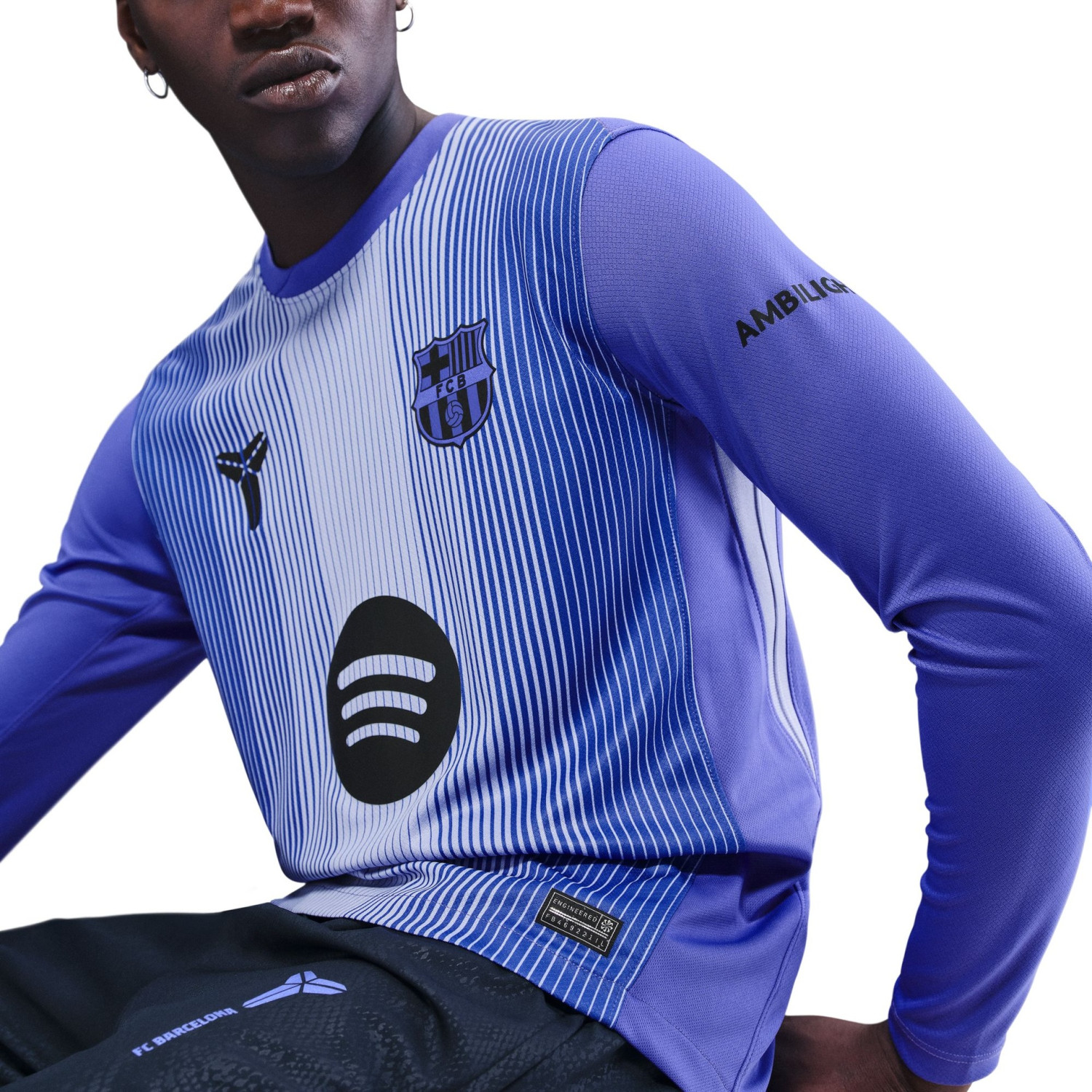 Maillot FC Barcelone Homme Taille XL - Noir - Manches Longues - Officiel (Occasion)