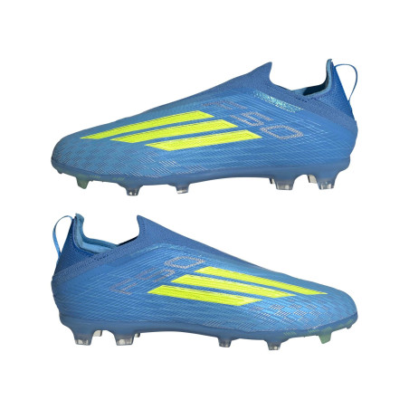 adidas F50 Elite junior Laceless FG bleu jaune