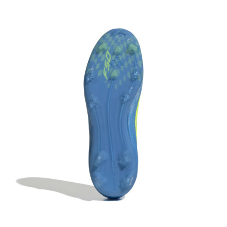adidas F50 Elite junior Laceless FG bleu jaune
