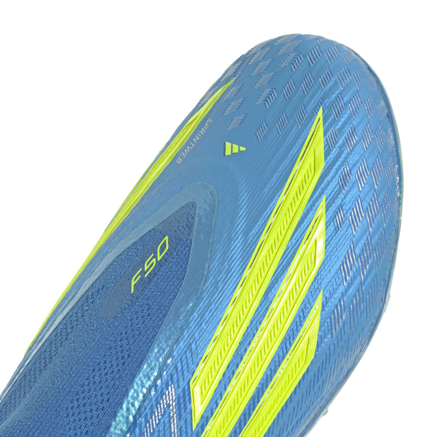 adidas F50 Elite junior Laceless FG bleu jaune