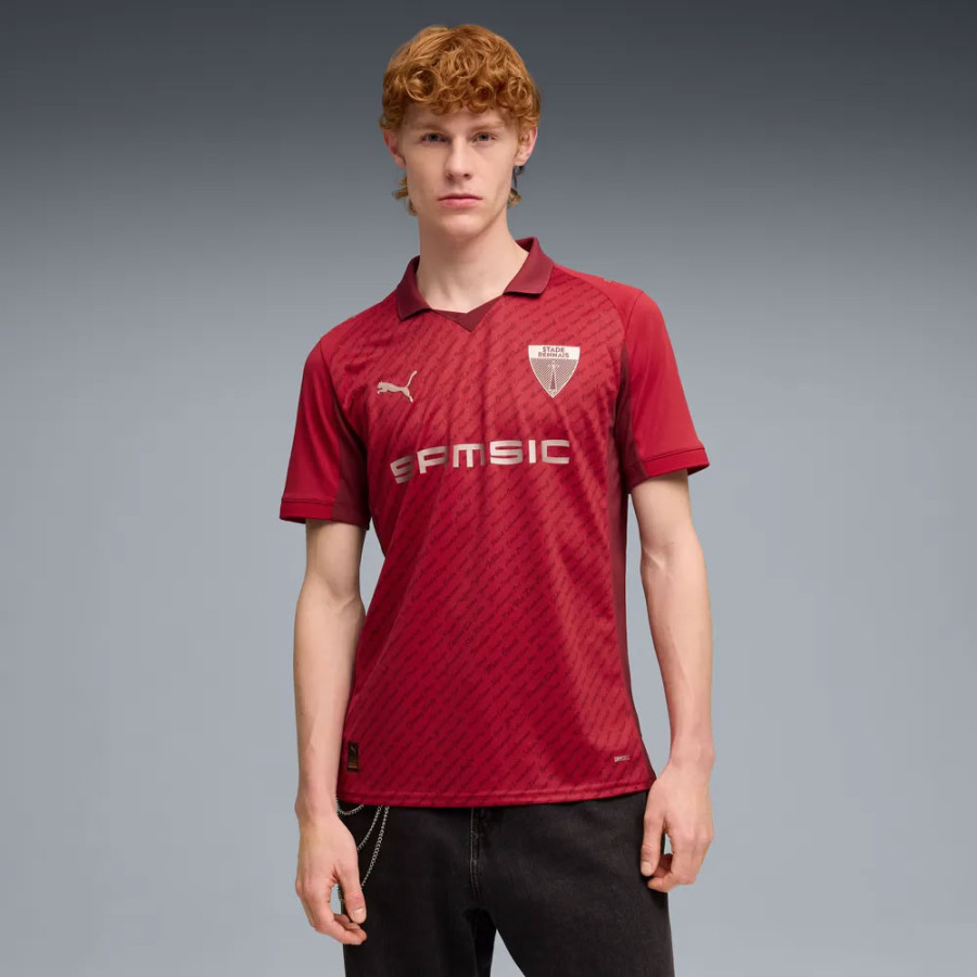 Maillot Stade Rennais 125e anniversaire rouge