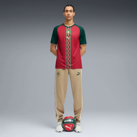 Maillot avant match Maroc rouge vert
