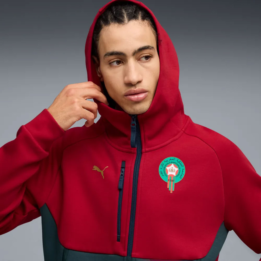 Veste survêtement Maroc PumaTech rouge vert
