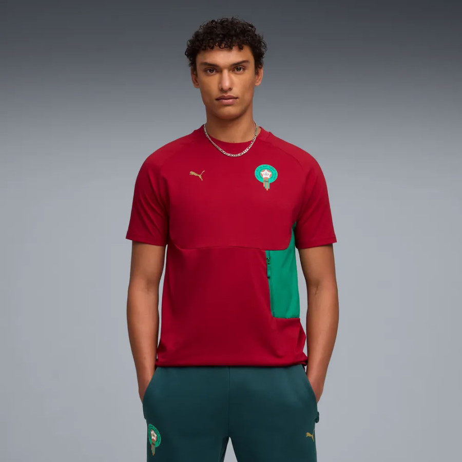 T-shirt Maroc PumaTech rouge vert