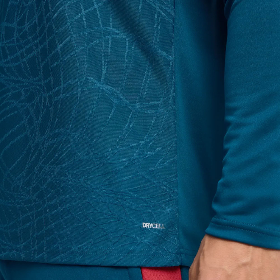 Sweat zippé Portugal bleu