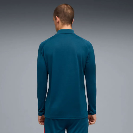 Sweat zippé Portugal bleu