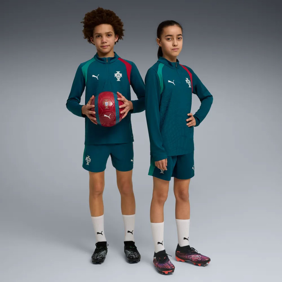 Sweat zippé junior Portugal bleu