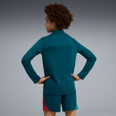 Sweat zippé junior Portugal bleu