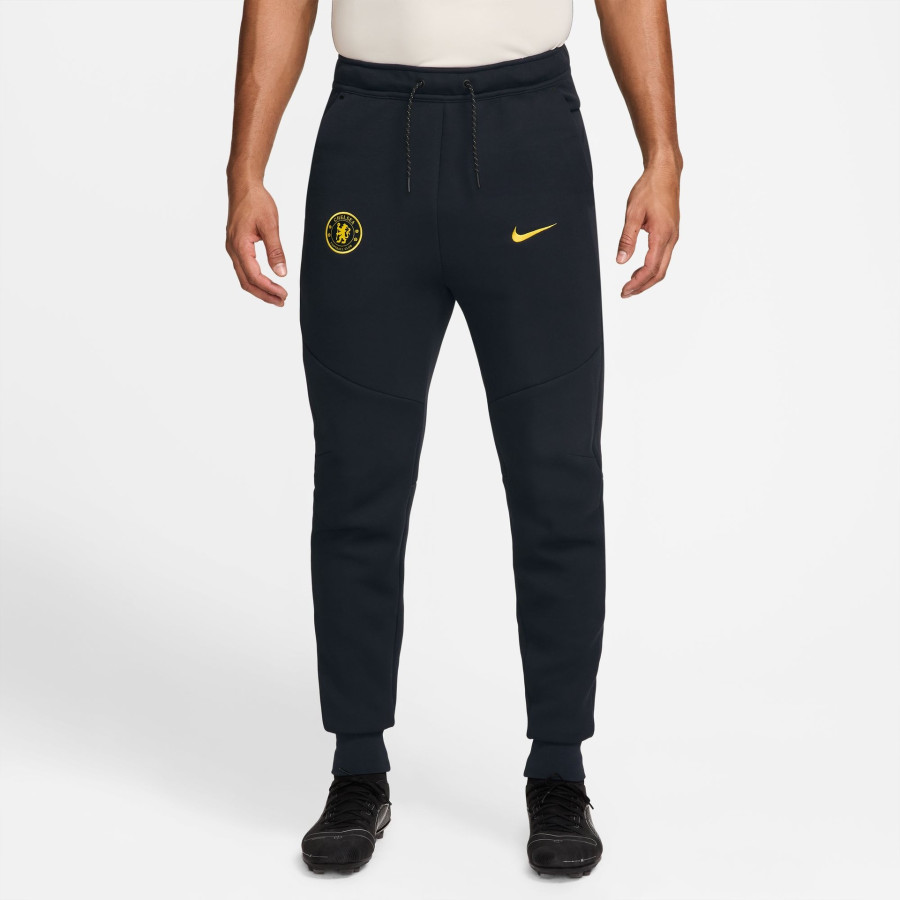 Pantalon survêtement Chelsea TechFleece noir jaune
