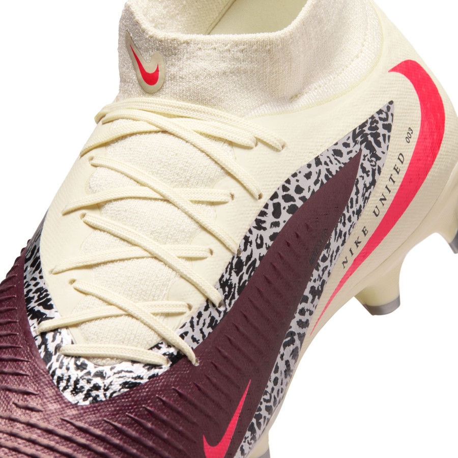 Nike Phantom 6 montante United 3 Academy FG/MG rouge blanc