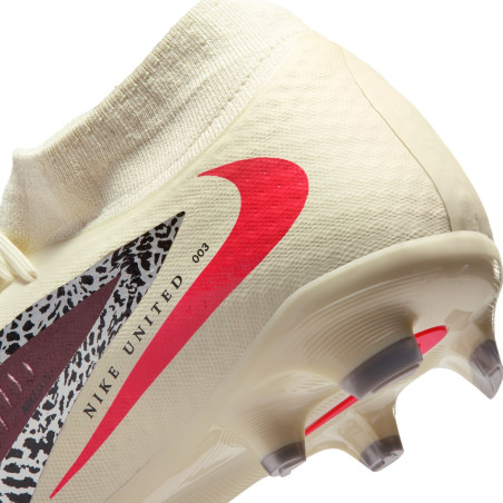 Nike Phantom 6 montante United 3 Academy FG/MG rouge blanc