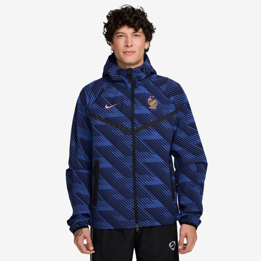 Veste survêtement Equipe de France tech Woven bleu
