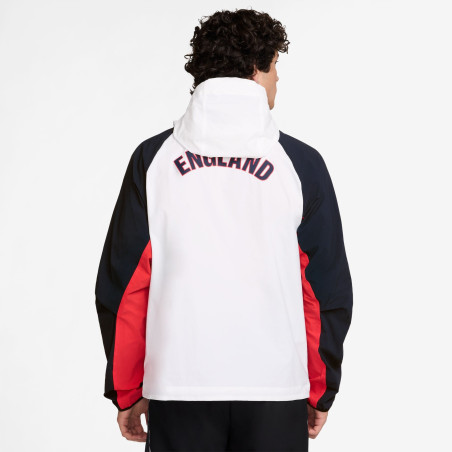 Veste survêtement Angleterre Tech Woven blanc noir