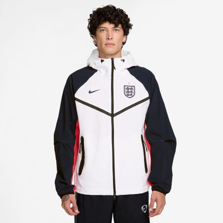 Veste survêtement Angleterre Tech Woven blanc noir