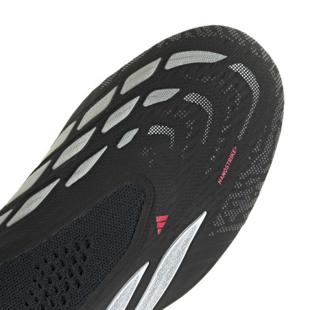 adidas Predator LaceLess Elite FG noir rouge