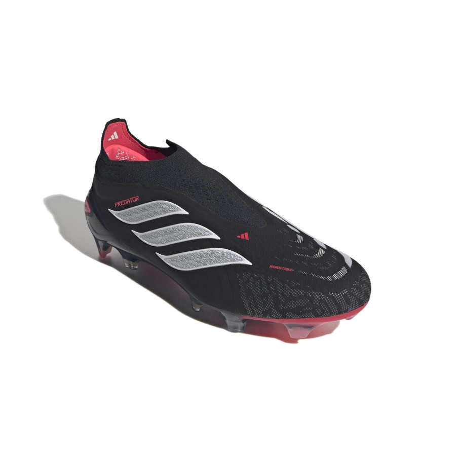 adidas Predator LaceLess Elite FG noir rouge