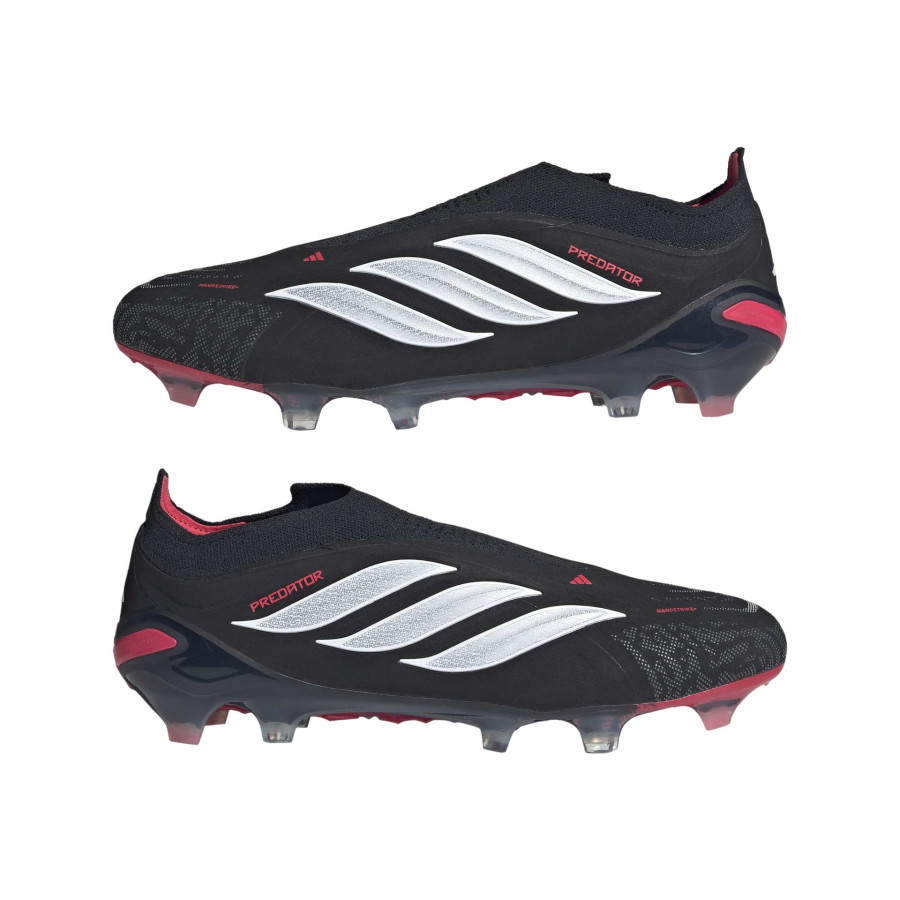 adidas Predator LaceLess Elite FG noir rouge