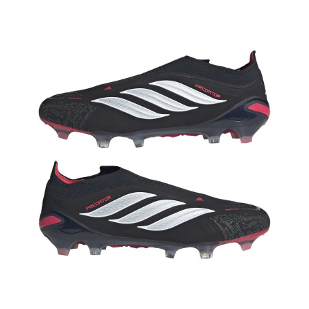 adidas Predator LaceLess Elite FG noir rouge