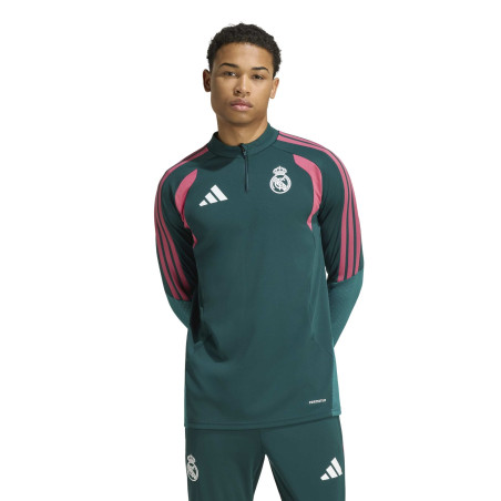 Sweat zippé Real Madrid vert rose