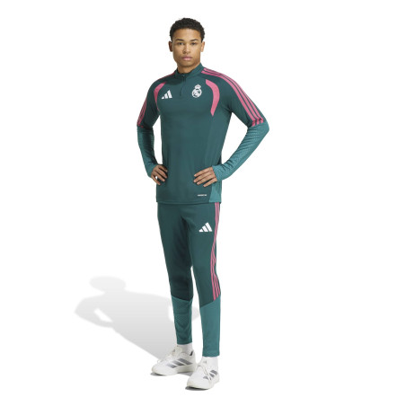 Sweat zippé Real Madrid vert rose