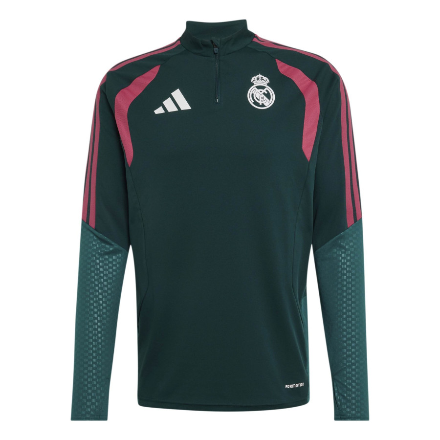 Sweat zippé Real Madrid vert rose
