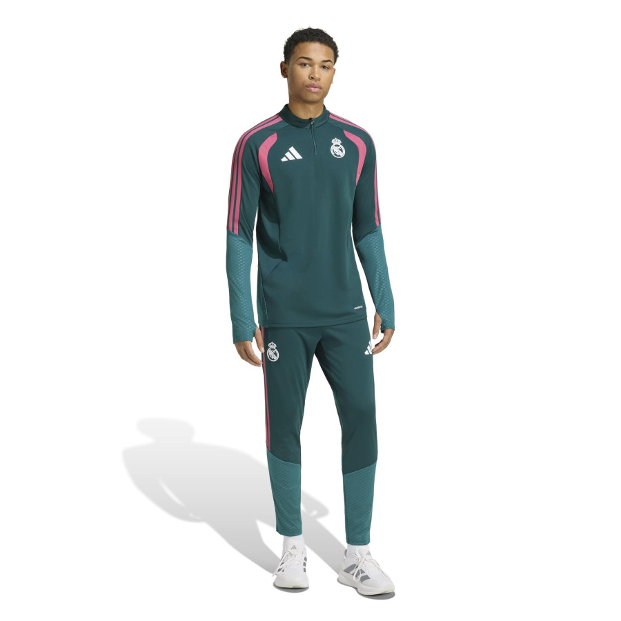 Sweat zippé Real Madrid vert rose