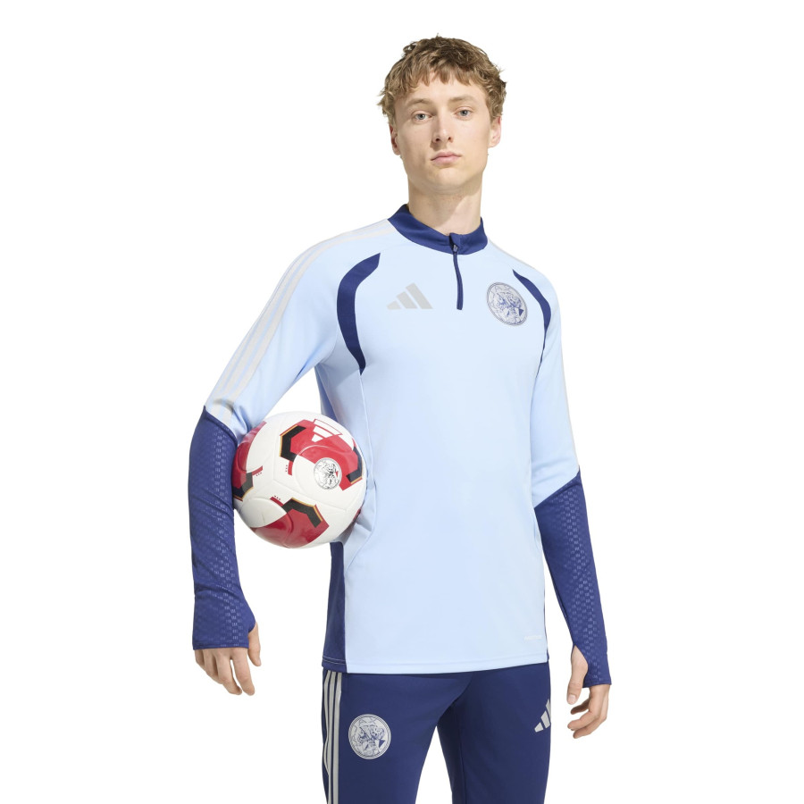 Sweat zippé Ajax Amsterdam bleu