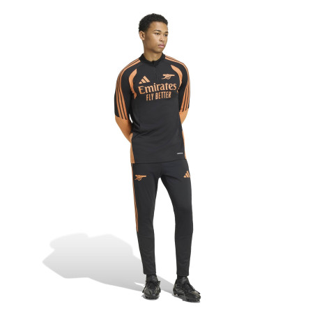 Sweat zippé Arsenal noir orange